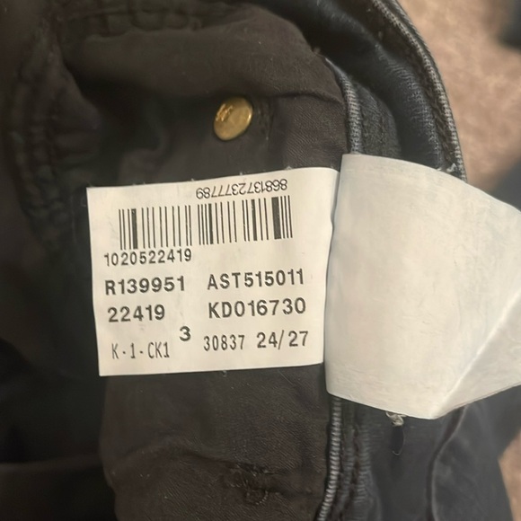 Mavi Gold Ada Mid Rise Dark Blue Wash Boyfriend Jeans 24X27 - Picture 3 of 14